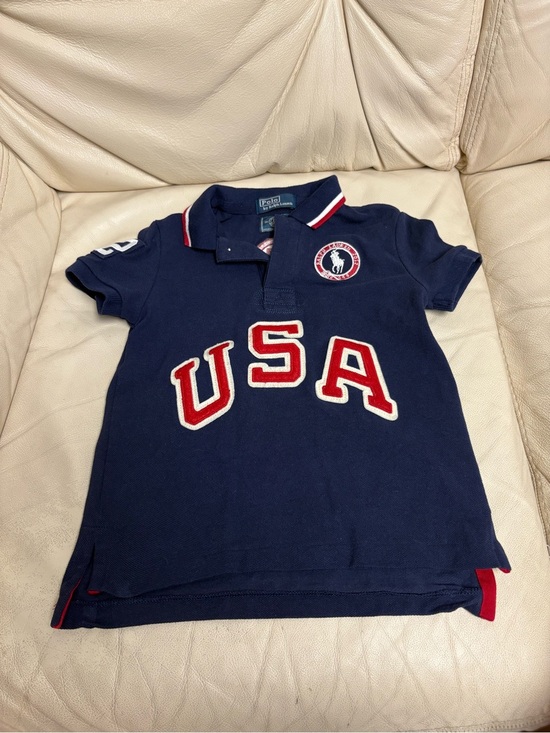 Polo Ralph Lauren Other - POLO RALPH LAUREN sz 3T 2012 Olympics USA Navy Mesh Polo Shirt Short Sleeve